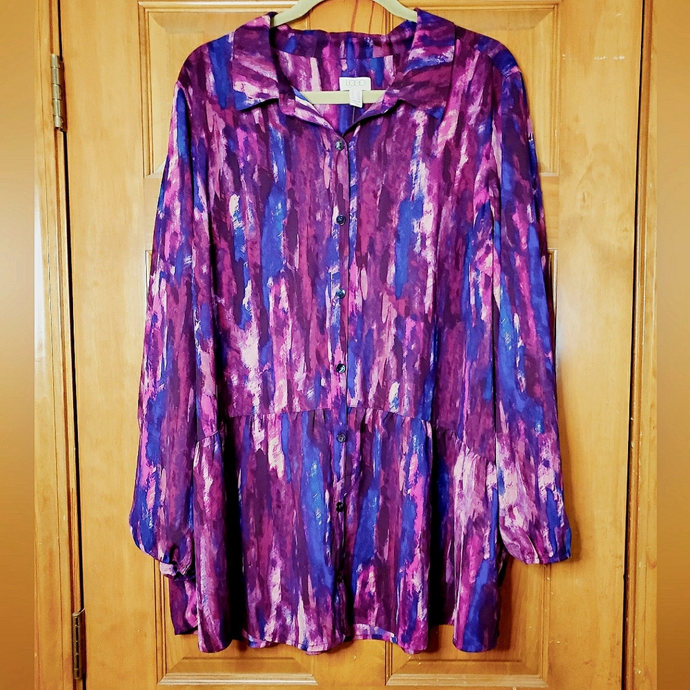 Logo Blouse 2X NWOT